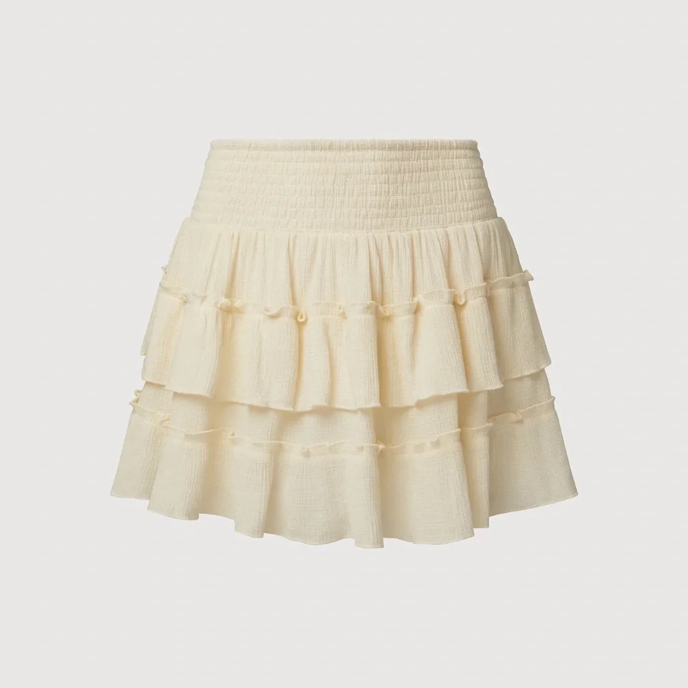 Cream Ruffled Two-Piece Set - Picture 5 of 6